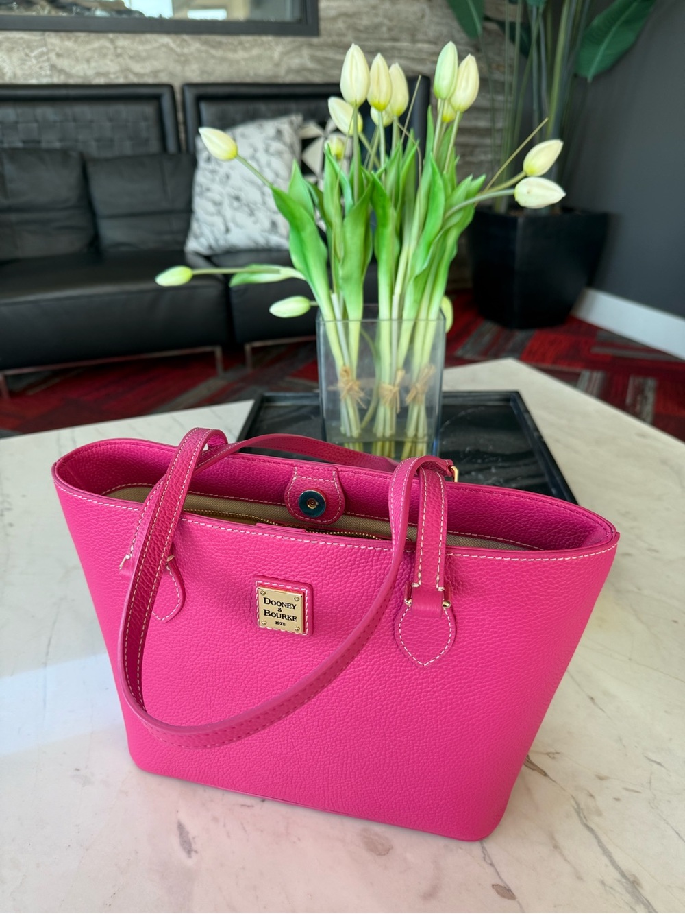 New Dooney & Bourke Lucca Leather Jessie Tote Bag - Picture 9 of 16